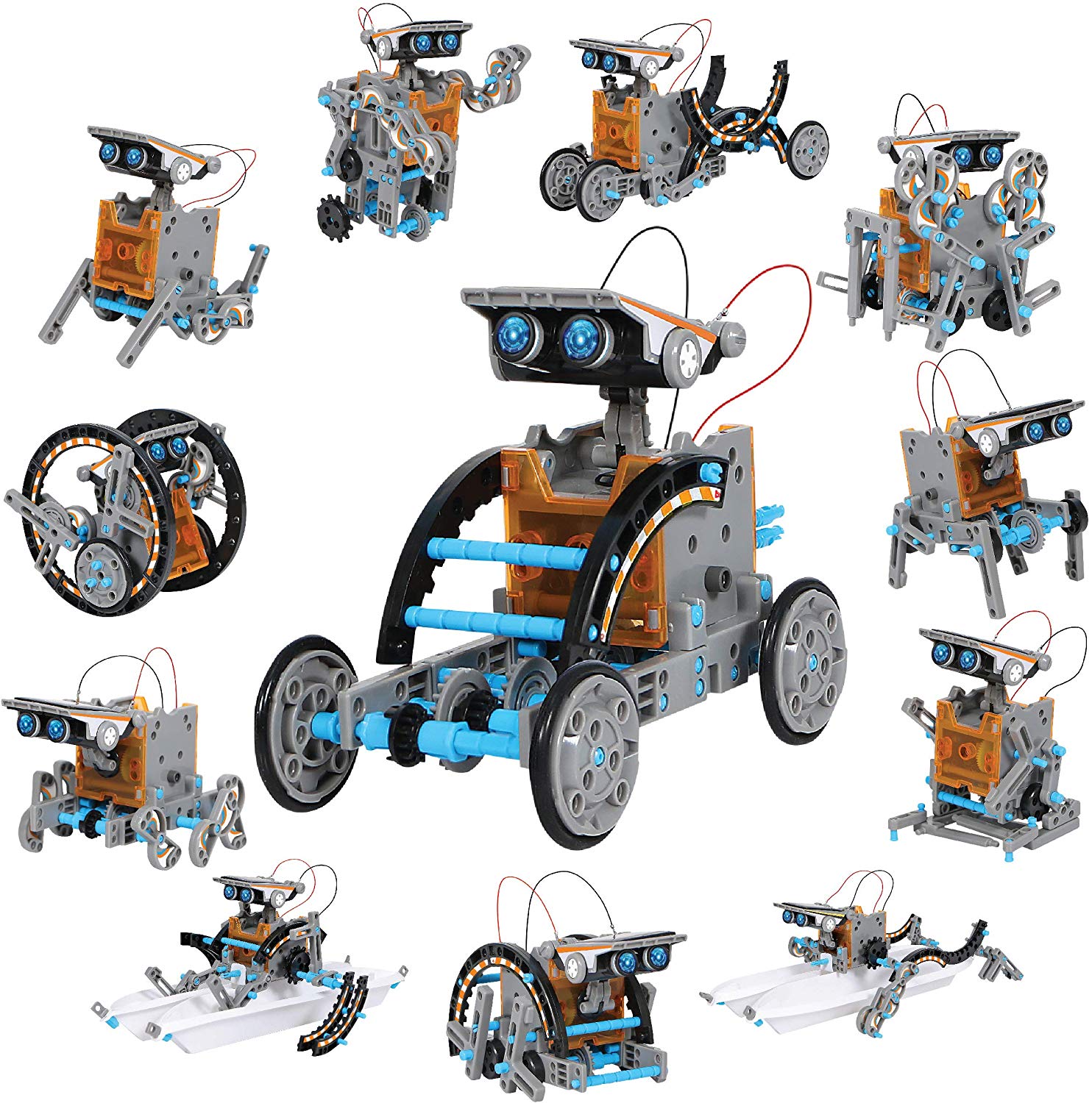 Набор Robtics DIY научный образовательный обучающий конструктор на солнечной энергии игрушки для детей STEM 12 в 1 комплект для создания солнечного робота
