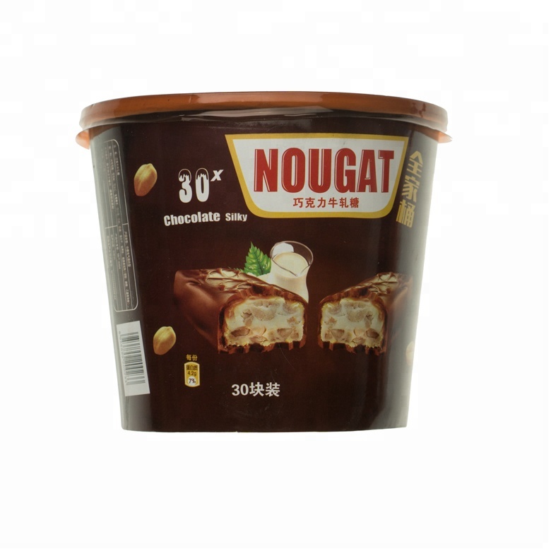 chocolate nougat factory bottle packing 360g