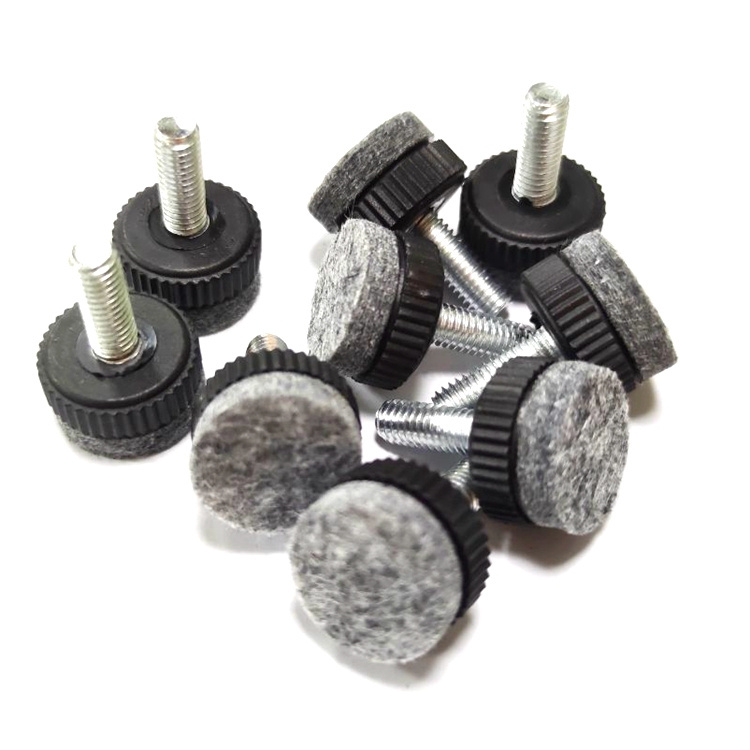 Silent protection floor heightening with felt plastic feet Felt Base Furniture Leveler Plastic Furniture Feet