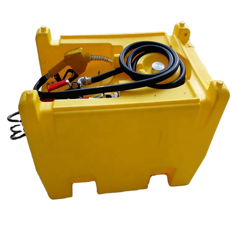 Factory Diesel Dedicated Custom Small Portable Plastic Fuel Oil Tank Fuel Tank Cart With Fuel Nozzle Pump And Hose