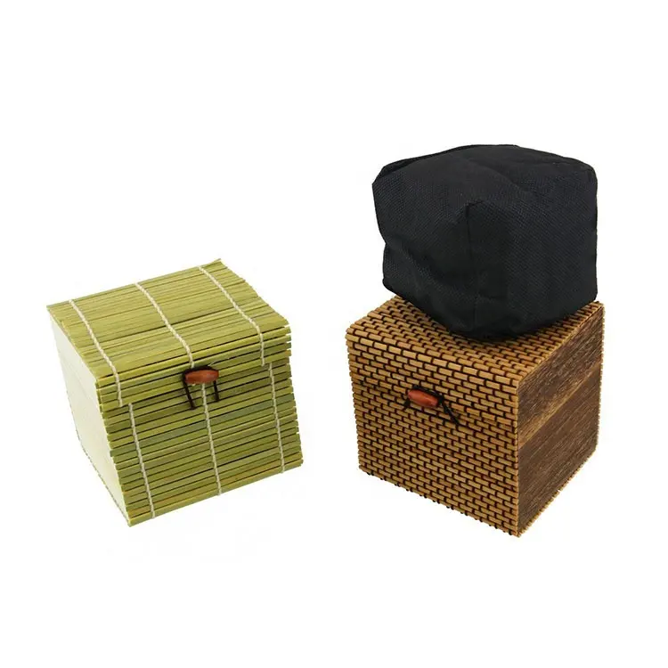 Bamboo Box Environmentally Graceful Bamboo Square Package Box
