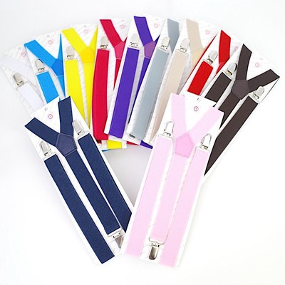 Fashion accessories elastic women adjustable 3 Clip suspenders for men