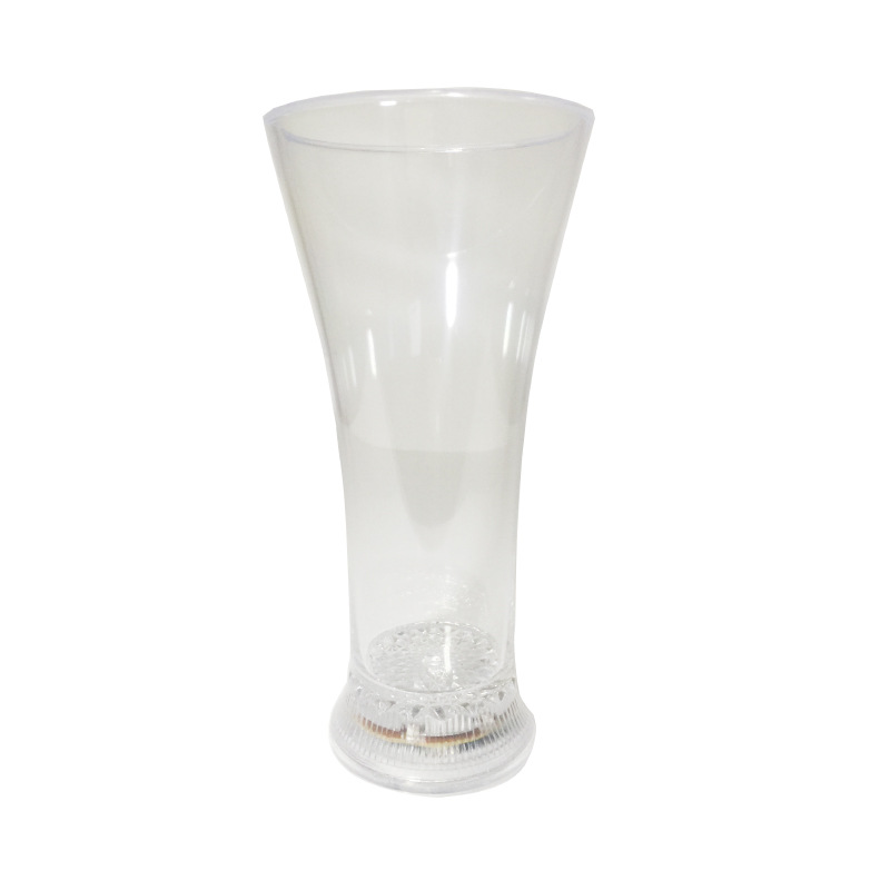 Christmas Gift New Ideas Colorful Luminous Round Mouth Tall Juice Cup Led Luminous Cup And Home Decoration