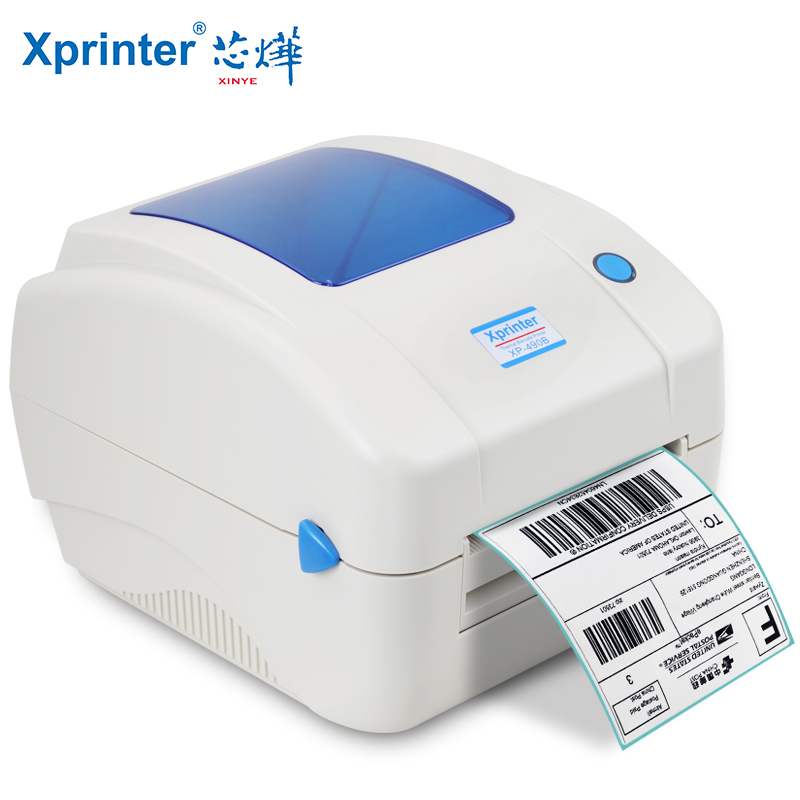 High quality thermal label printer 4x6 XP-490B bluetooth label printer for the logistics express industry