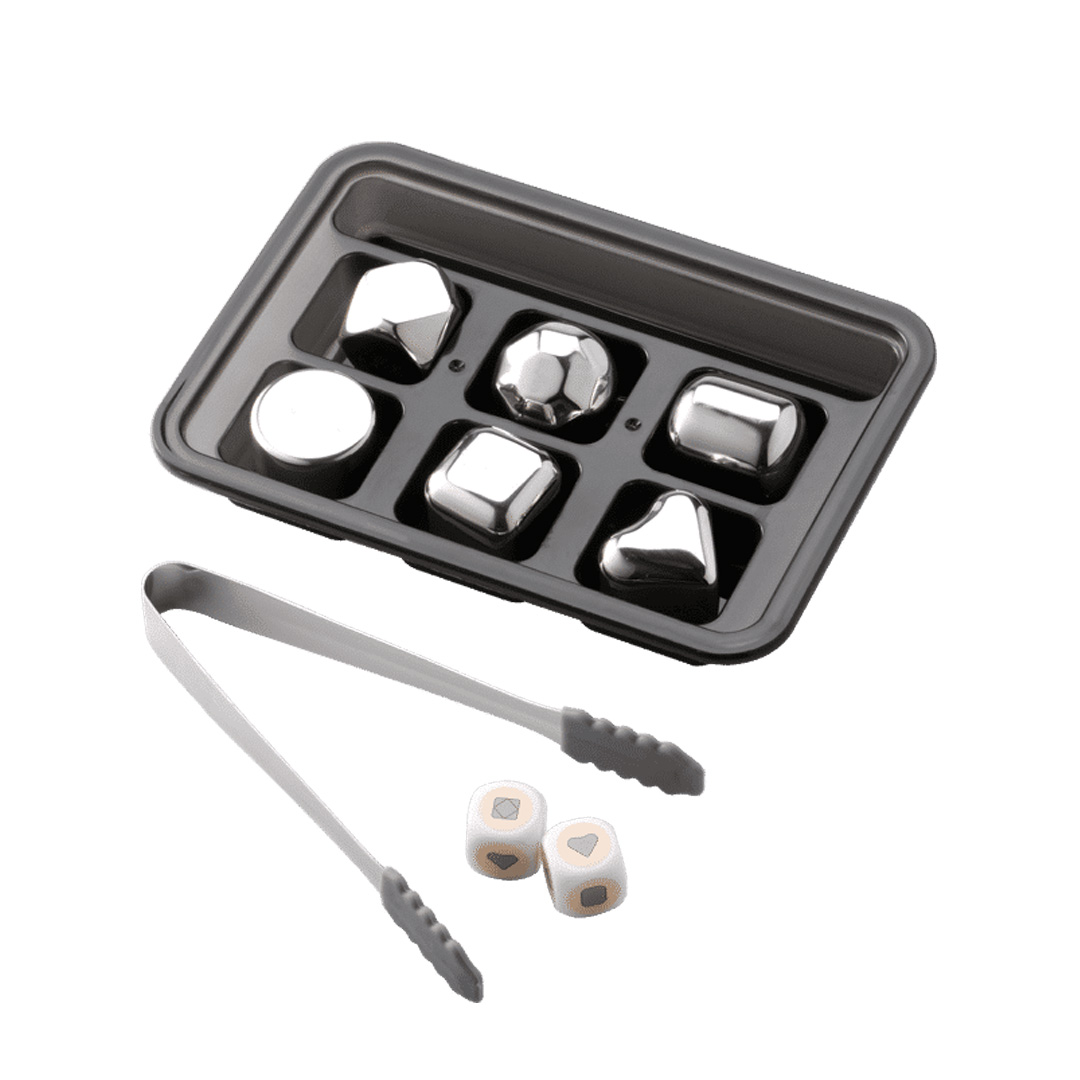 Sustainable Stainless steel quick-frozen ice cubes 6 pack Various shapes for Whiskey Wine juice Cyclic use For Xiaomi Circle Joy