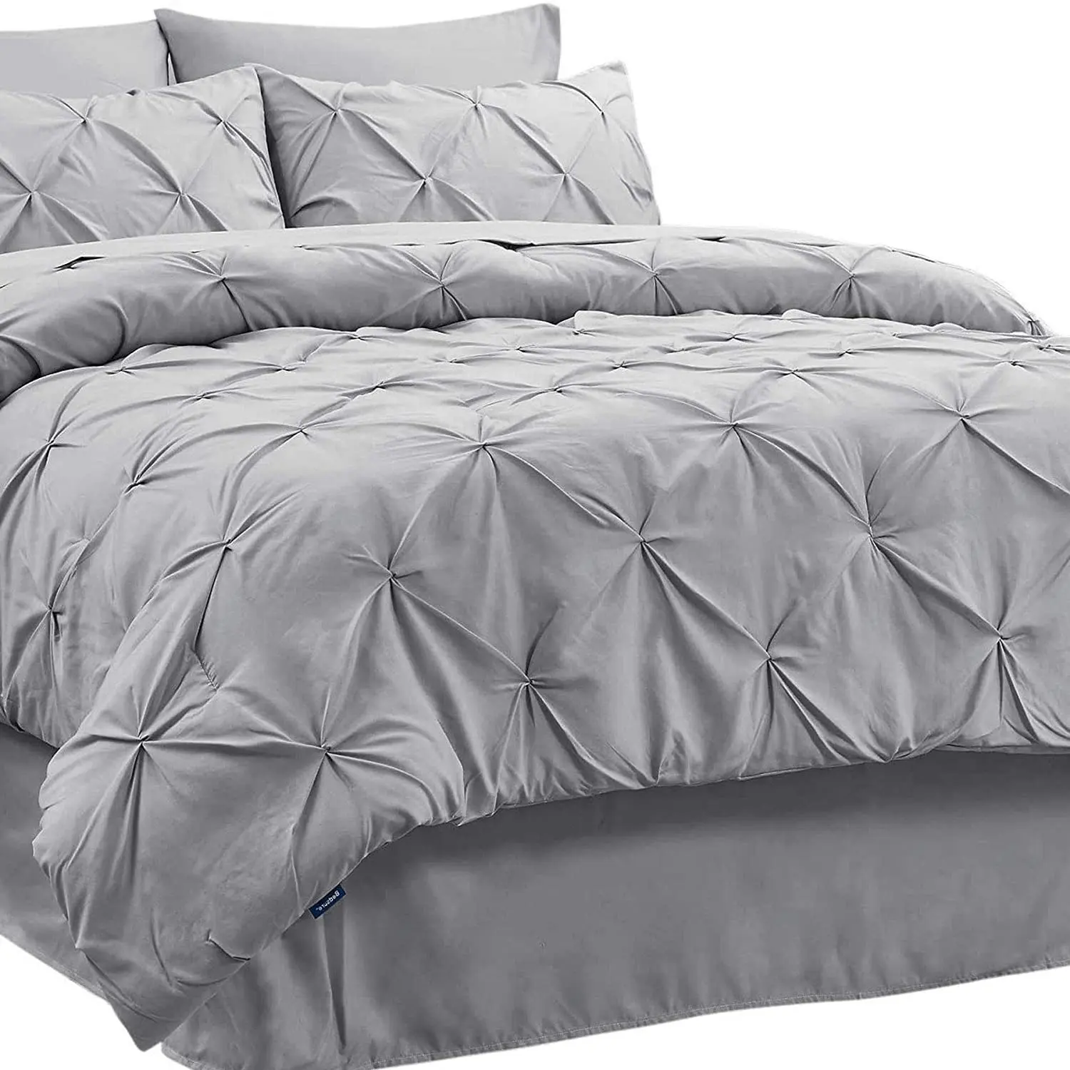 Wholesale price  comforter luxury microfiber polyester bedding sheet set channel 4-pcs bedding set