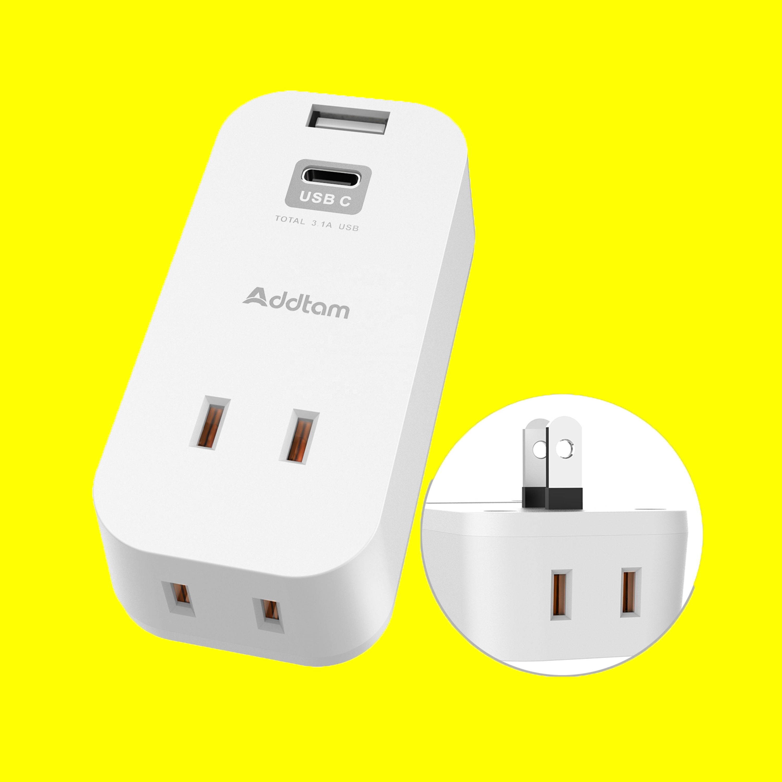 Japan Japanese 2 outlet 2 usb japan power strip without cable, Space saving power taps