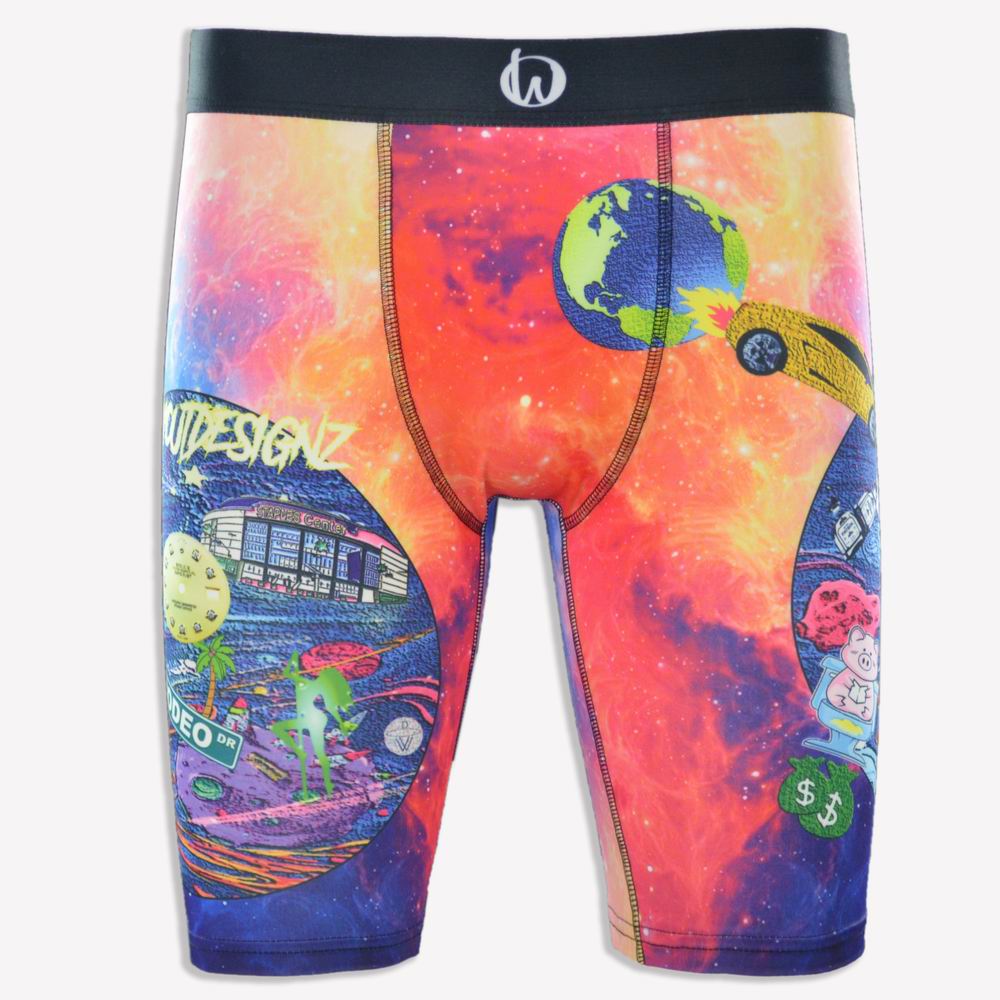 Colorful Sublimation Underwear Blank Custom Design Boxer Briefs For Men
