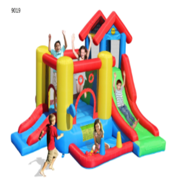 2021 new arrival Commercial kids slide double lane tropical palm tree cheap inflatable Water Slide wit for sale with CE approved