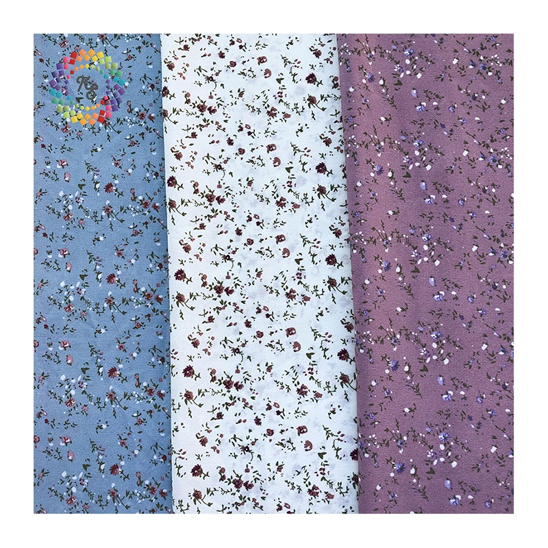 Country Style Small Flower Printed Quick-dry Korean Silk Chiffon