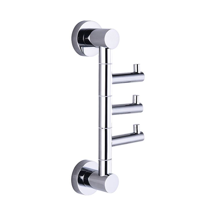 Economical Custom Design Modern Brass Chome Plated Metal Hat Robe Hook