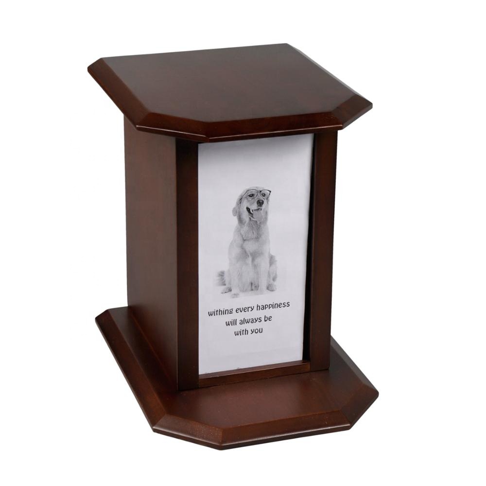 Customized High Quality Simple Pet Ashes Urn Wooden Box