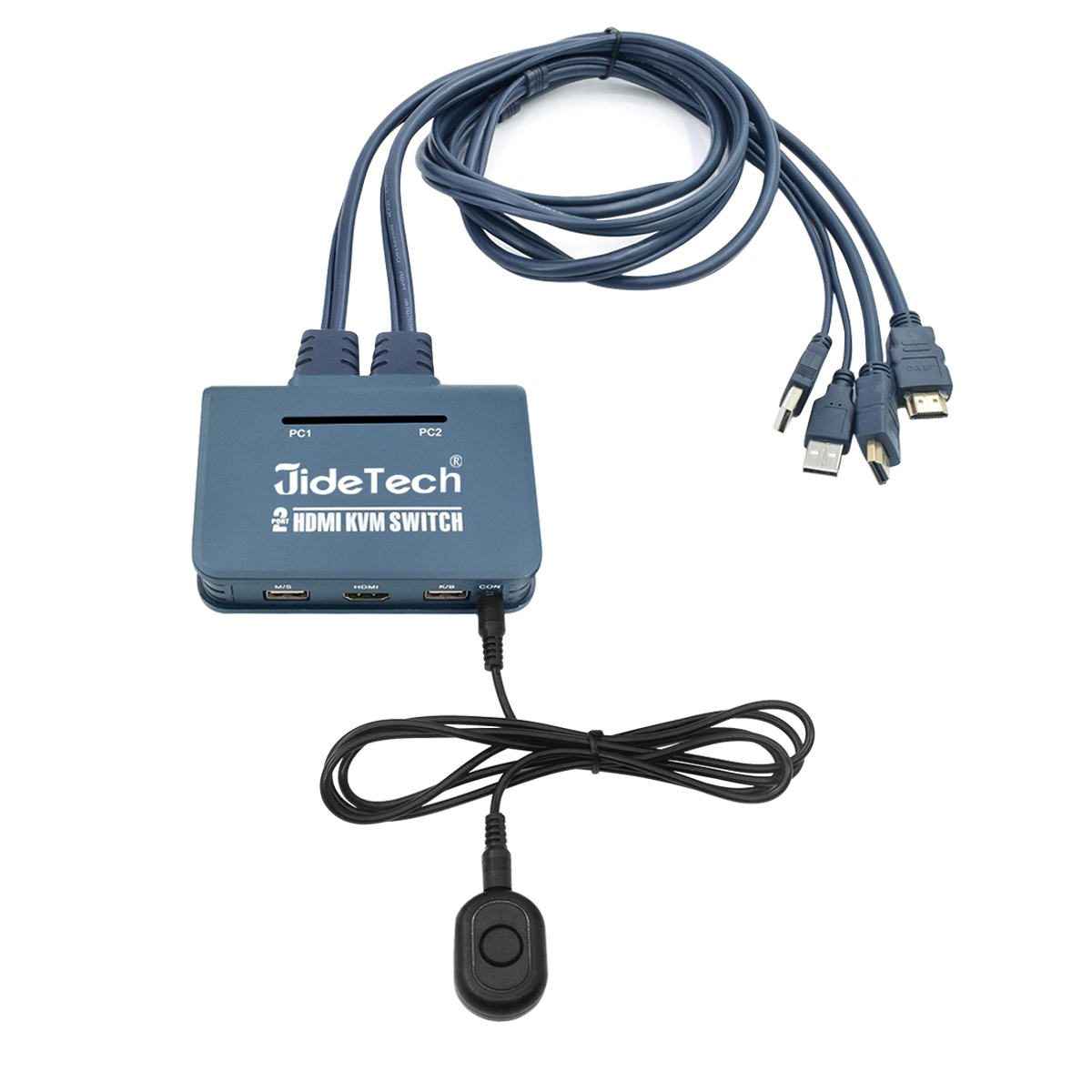 2 порта USB KVM HDMI кабель KVM переключатель 4k x 2K @ 30 Гц разрешение видео, устройство для чтения карт кабели и USB периферийных устройств переключатель