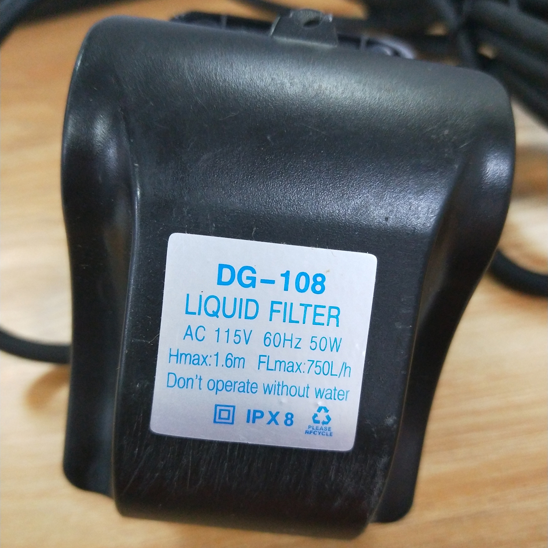 AC 115V 60Hz 50W жидкостный фильтр для фильтрации