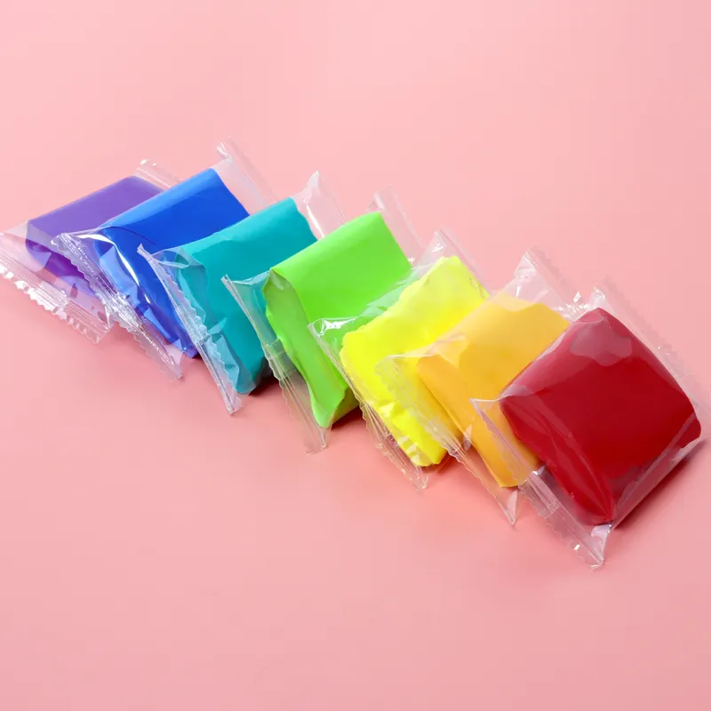 10G School Stationery Diy Modeling Candy Bag Clay For Kids Plasticine 24 Colors Super Light Air Dry Clay Plasticine Diy
