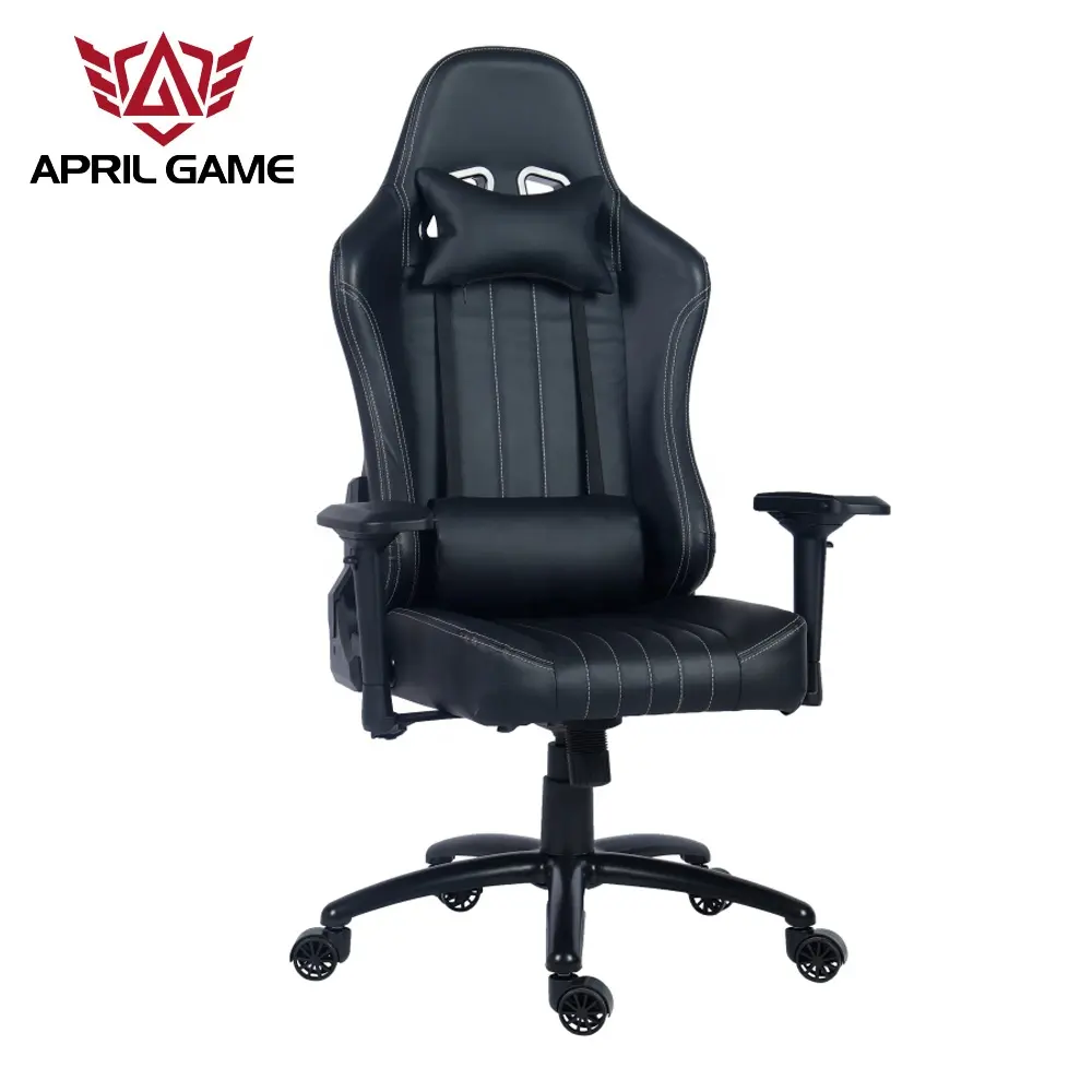 2021 April Game factory direct sell synthetic pu gaming Chair adjustable height Swivel Game Chair