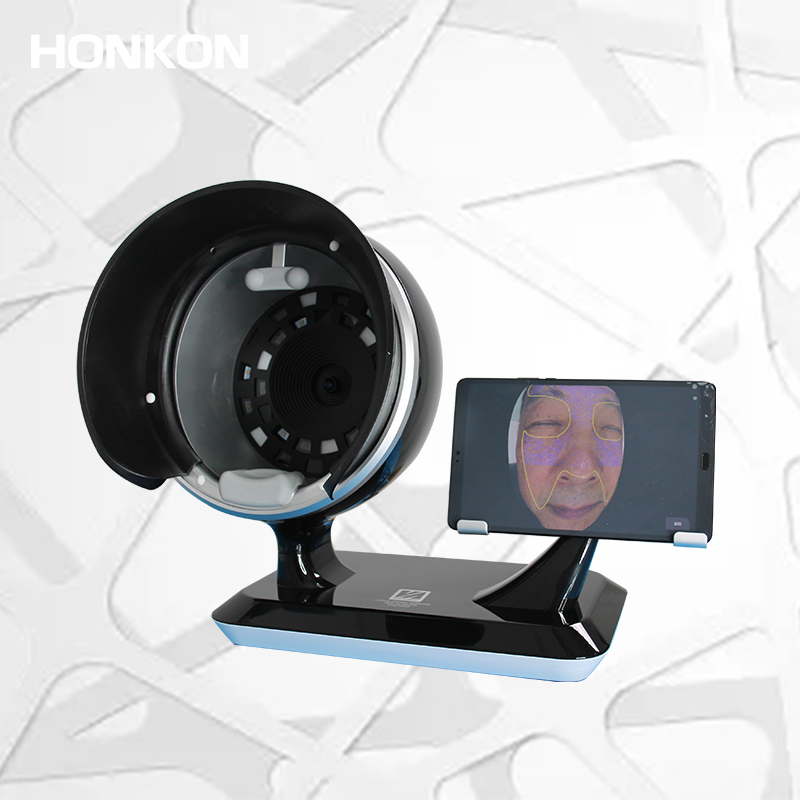 2022 Honkon, тайваньский Профессиональный 3D аппарат для лица, портативный цифровой оригинальный анализатор кожи для ipad с 8 спектрами для салонов