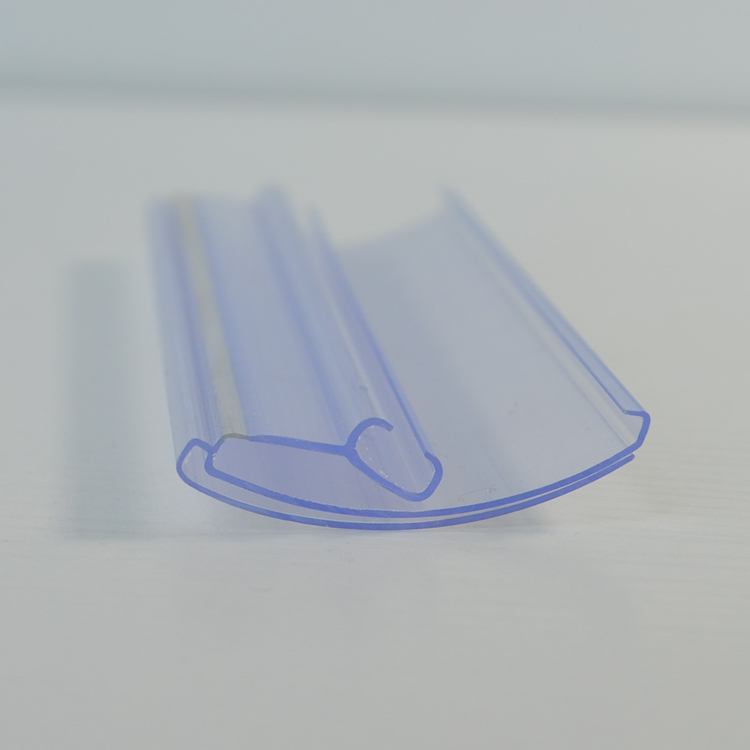 Plastic pvc snap-in price tag data strip label holder shelf for supermarket