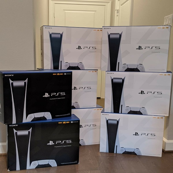 Скидка на новую консоль Play-Station 5 Digital Edition P S 5 стандартная версия диска Blu Ray с 5 бесплатными играми и 2 контроллерами