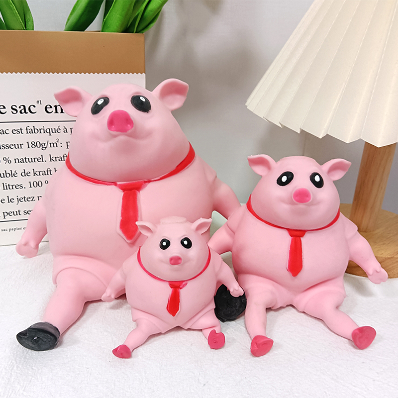 Wholesale Soft TPR Pig Squeeze Toys Anti Stress Relief Knead Squishy Toys for Children