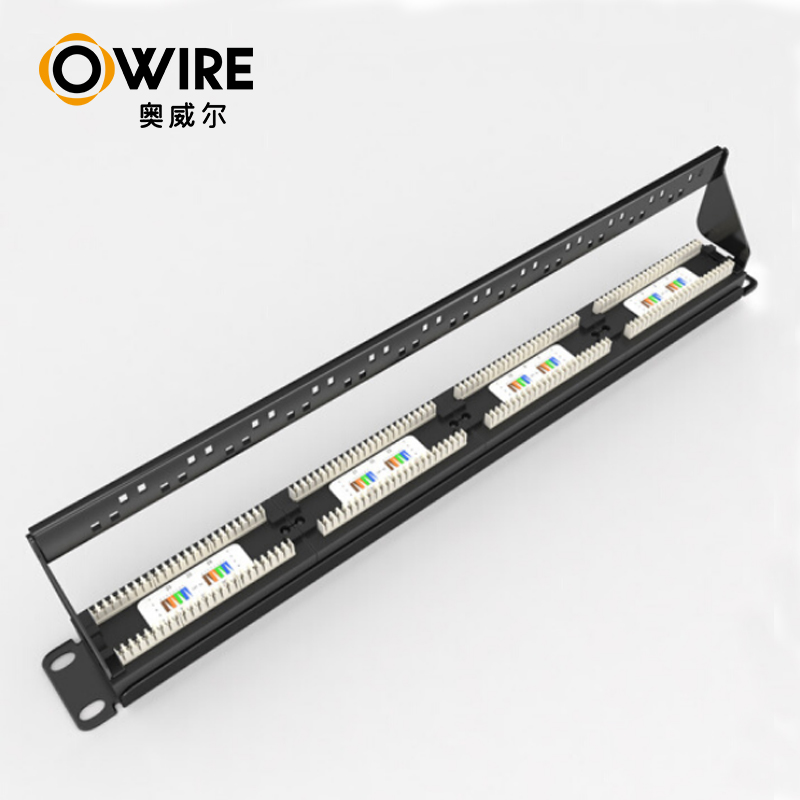 Owire 24/48 портов Cat5e UTP патч-панели с Keystone Jack и Желтый нож