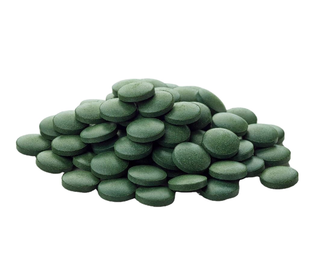 High Protein Dark Green spirulina cordyceps chlorella spirulina mixed tablets conventional spirulina tablet