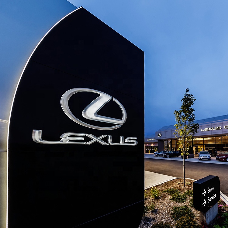 Outdoor high quality car logo color hot customized billboard led pylon signs