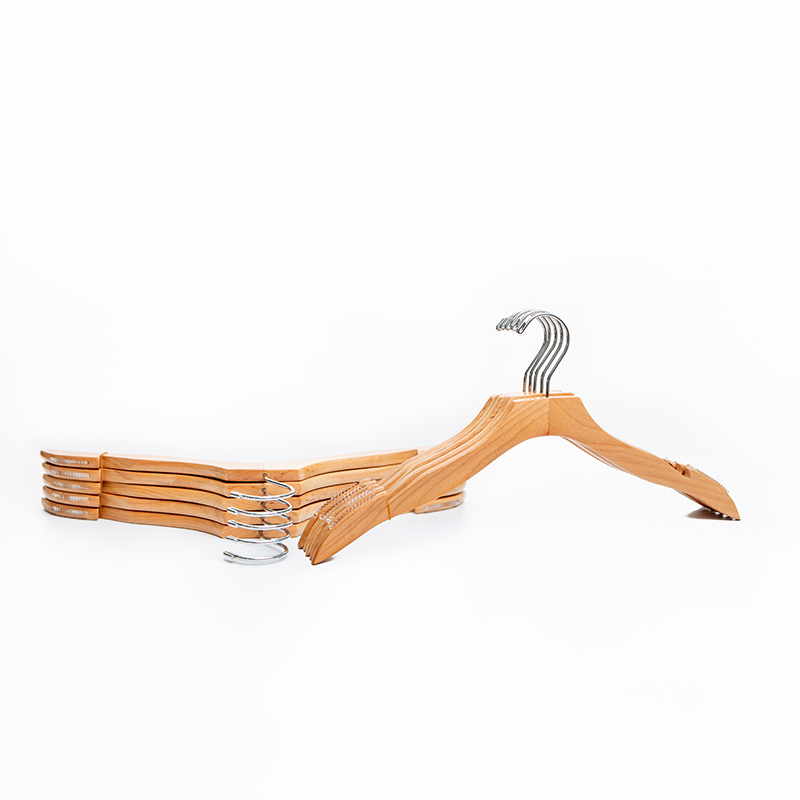 Solid Wood Clothes Hangers Clothing Store Garment Display Wooden Hanger