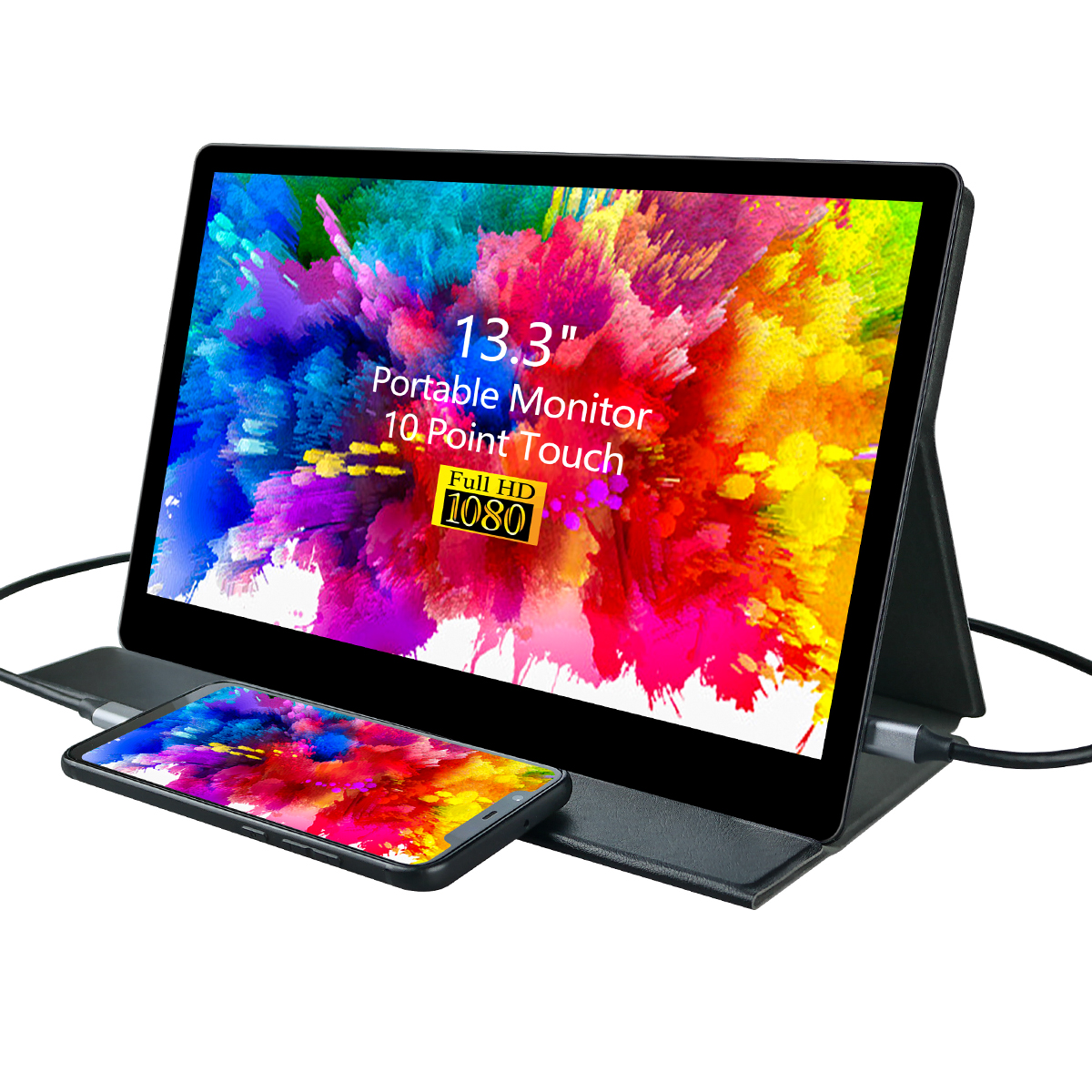 Fhd 13,3 дюймов Usb C HD ВХОД емкостный сенсорный OLED портативный игровой монитор для Ps4 Switch Xbox