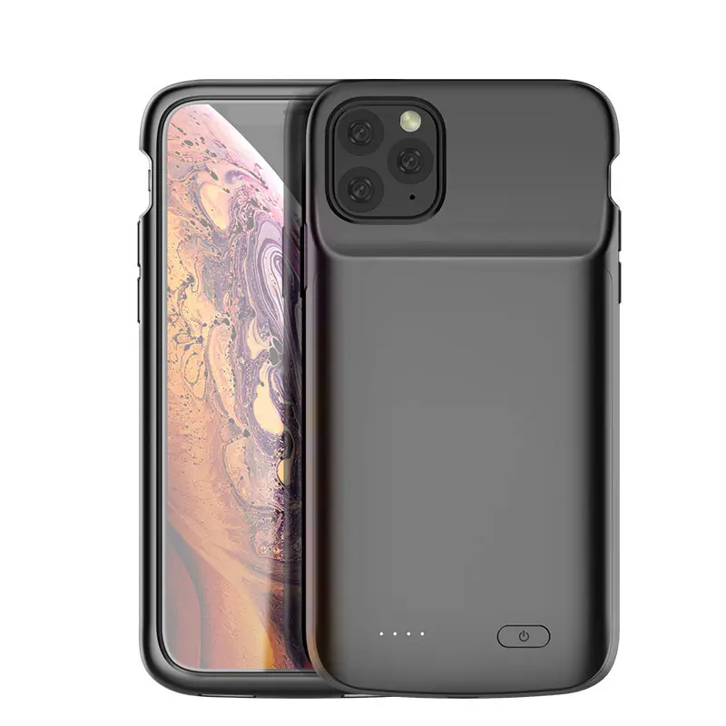 New products arrival 5000mAh full cover soft TPU external power battery case for iPhone 11 pro Max