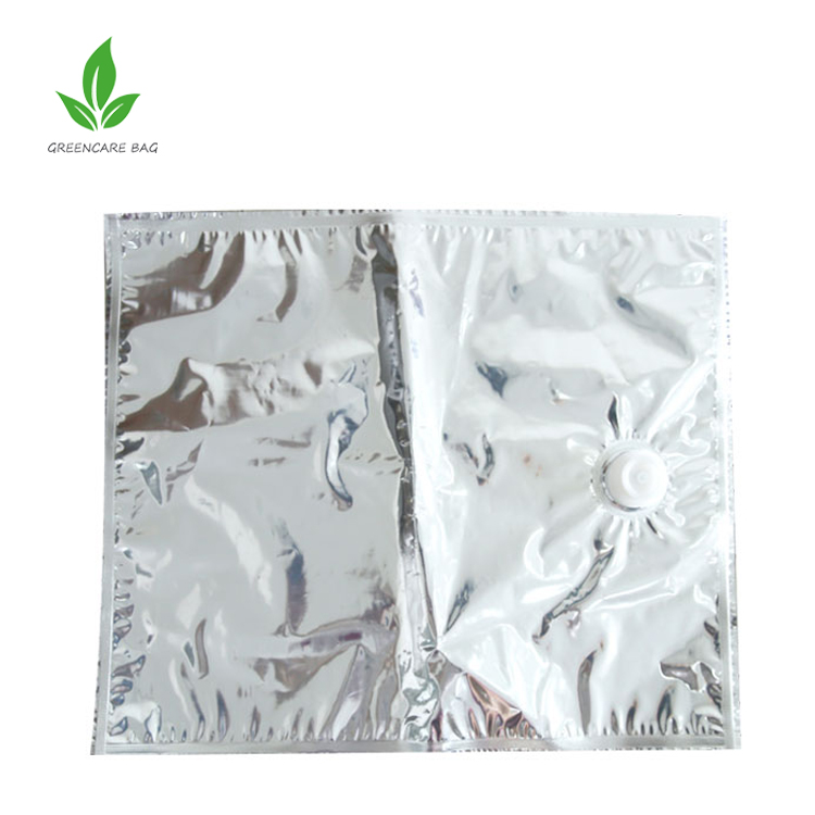 Custom reusable corrugated bib empty bag in box for wine water juice coffee oil