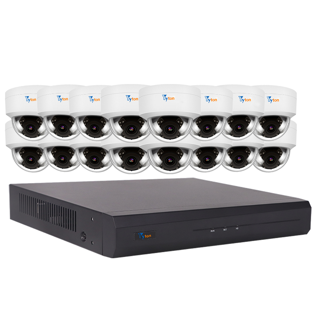 Новая домашняя система безопасности 4k 16CH NVR 16 шт. 6MP IP-камера POE купол со встроенным микрофоном ИИ Обнаружение людей и транспортных средств ИК 20-30 м IP66 H265