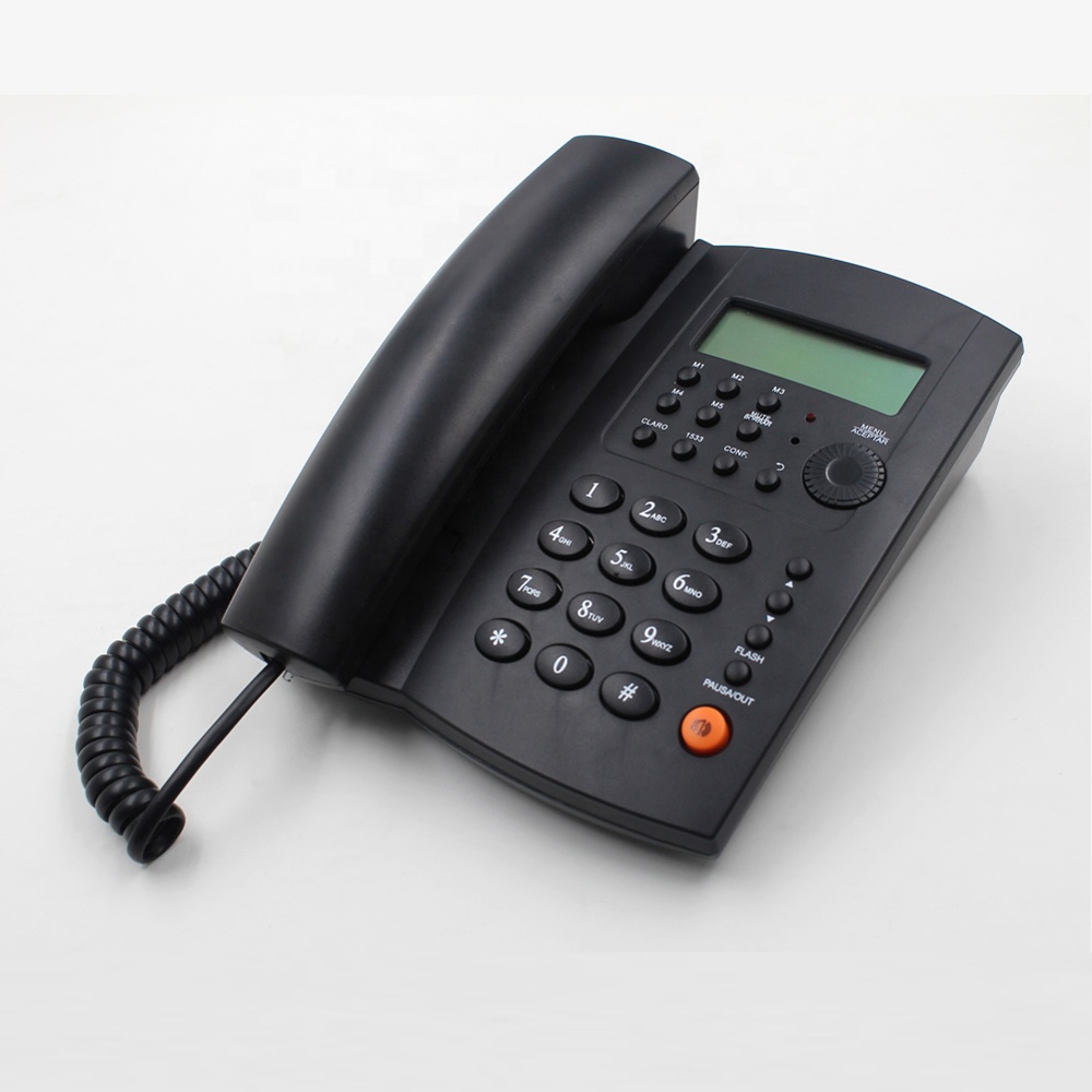 Хорошая цена дома Caller ID стационарный телефон с громкой связью и подсветки ЖК-дисплея
