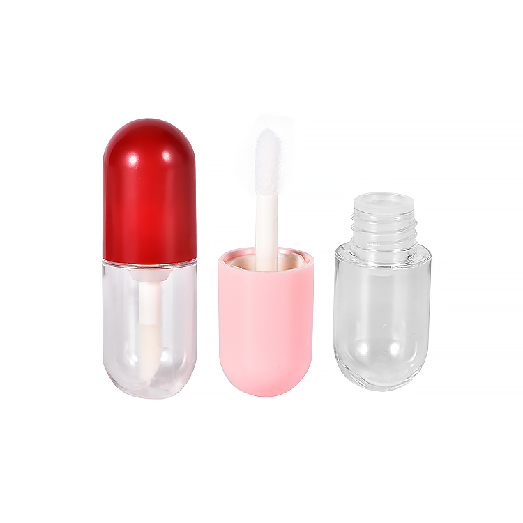 OEM Hot Sale Beauty Packaging Empty Capsule Lip Gloss Tube Lip Gloss Containers Pink Lipgloss Wand Tubes