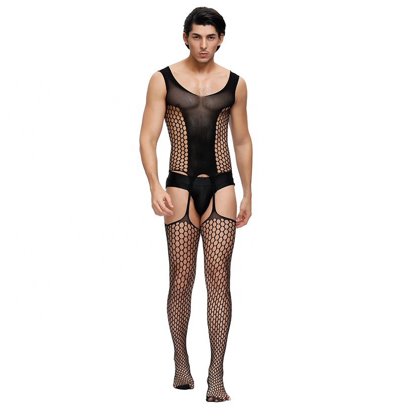 Aifun сексуальное кружевное блестящее сексуальное нижнее белье babydoll мужские сексуальные колготки