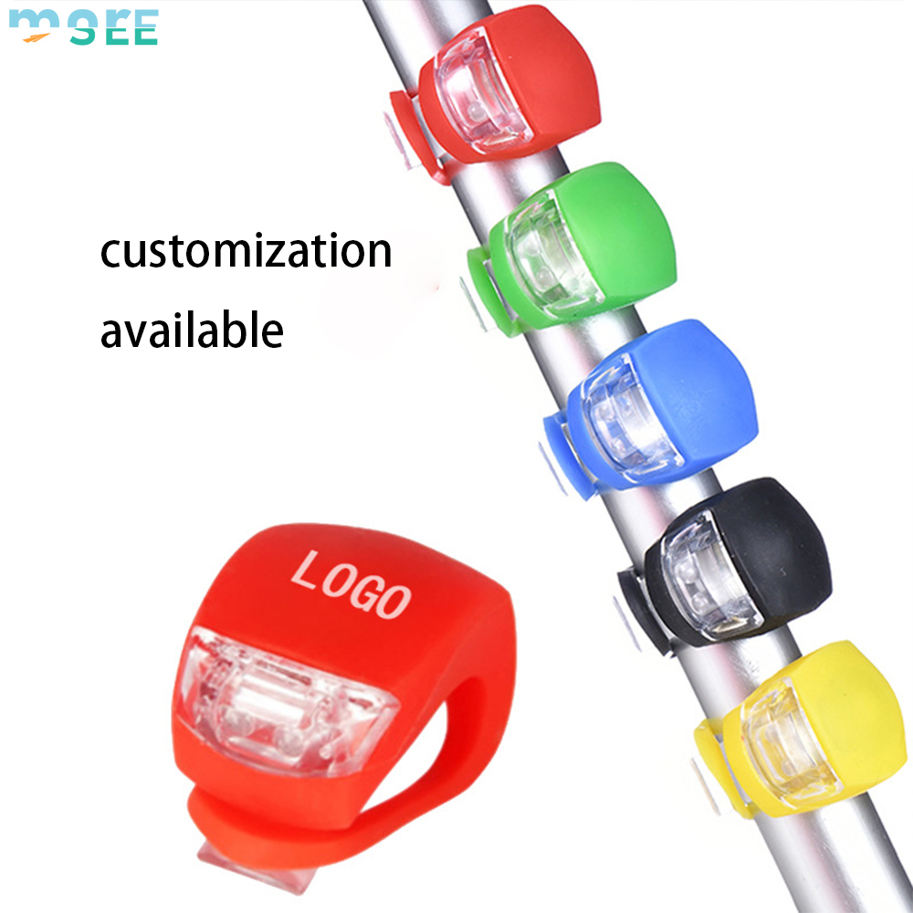 SeeMore Waterproof Safety Road Mountain Bike Lights Batteries Included Bicycle Light Front Rear Silicone LED Bike Light