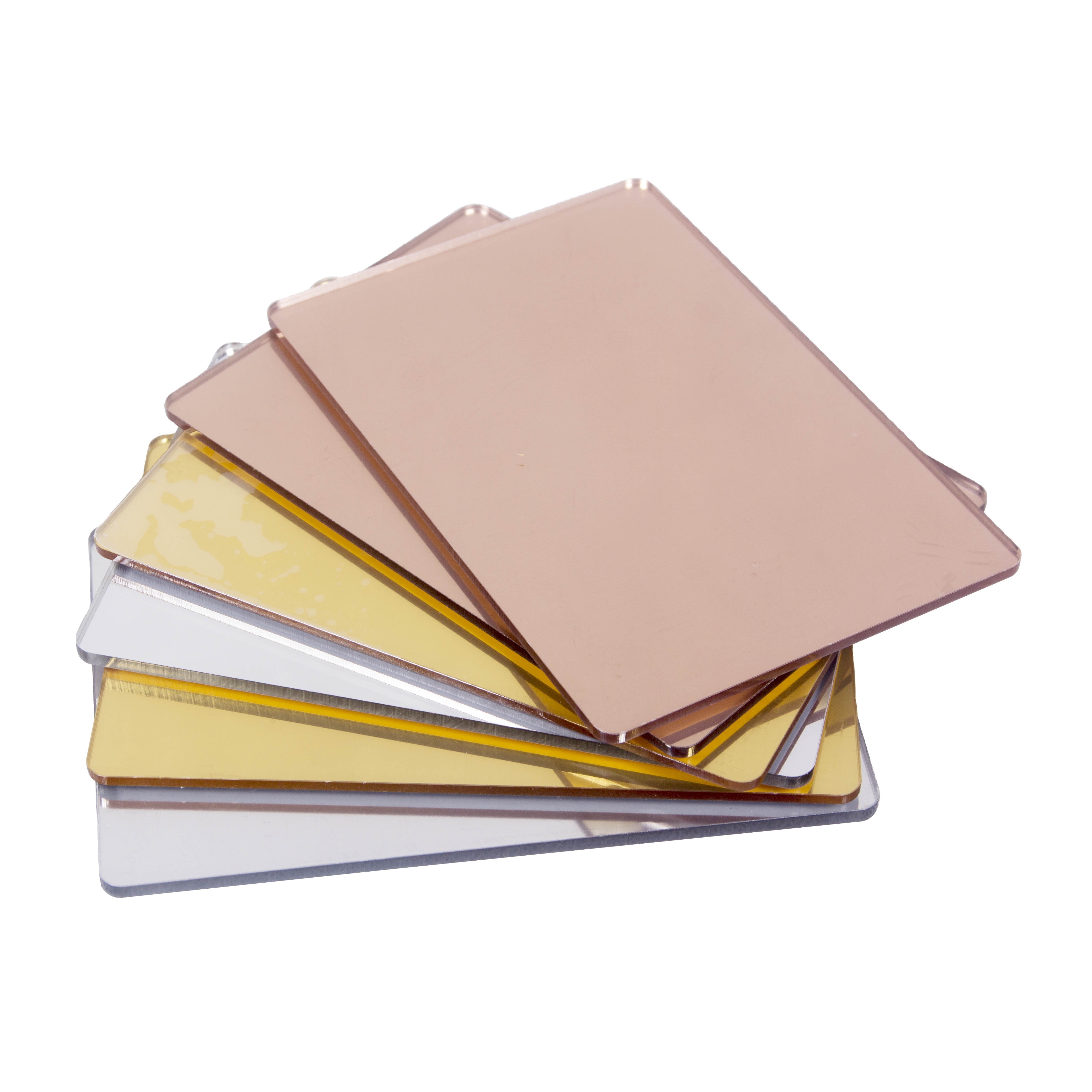 Professional Factory cut to size gold rose gold silver acrylic mirror