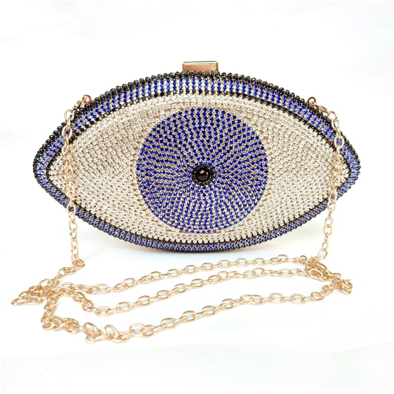 Crystal Evening Bag Evil Eye Purses Diamond Rhinestone Clutch Bag Luxury Handbags For Women