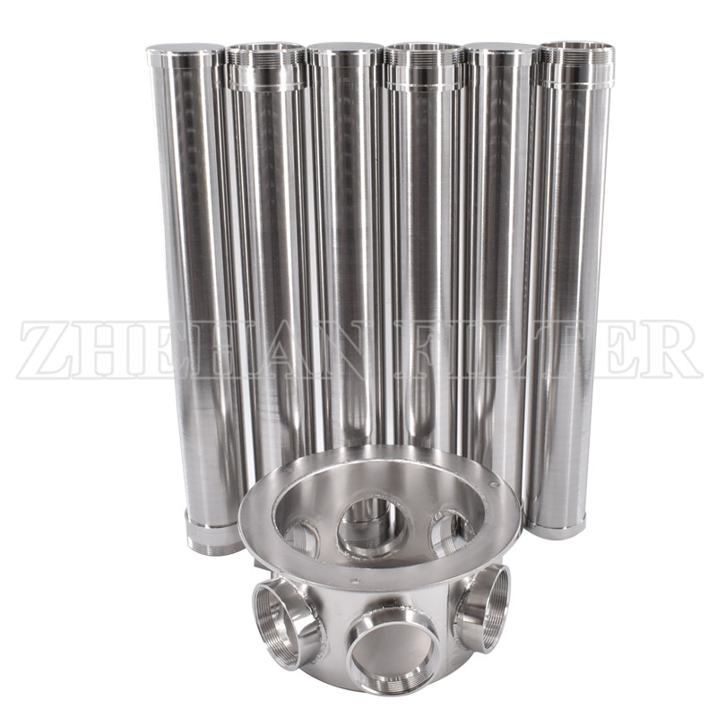 304 stainless steel water nozzle, water distributor middle row filter tube water treatment equipment filter element
