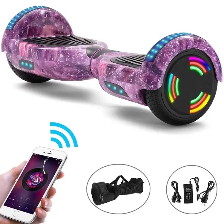 Two Wheel 7 inch Smart Self Balancing Hover Board Adult Children Self Balancing Electric Scooter With LED Lights