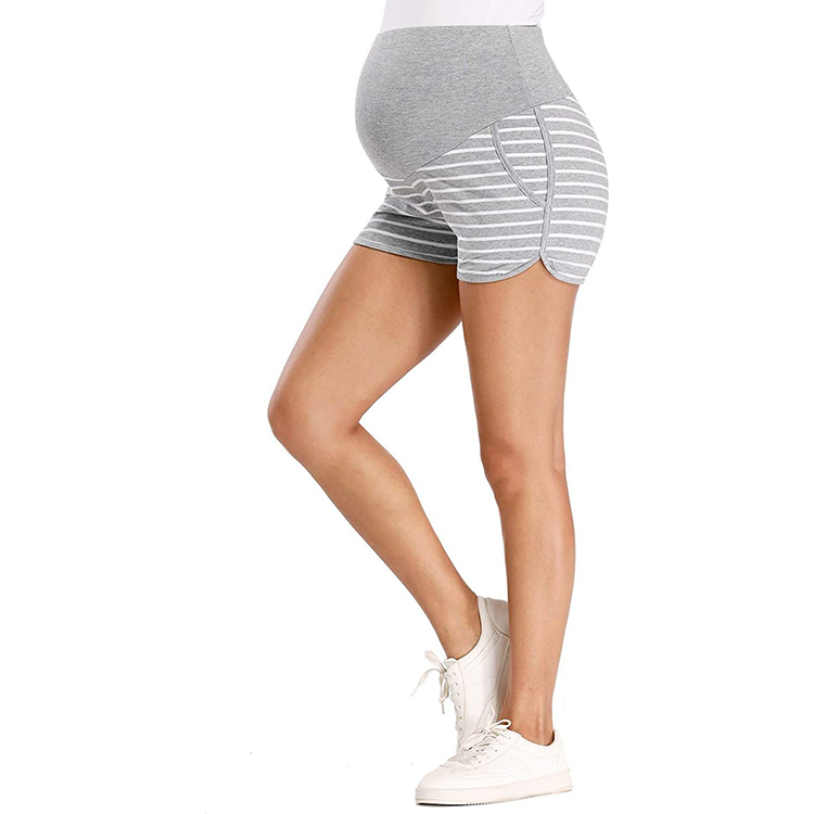 RTS maternity loose sport shorts high waist pants for pregnant women