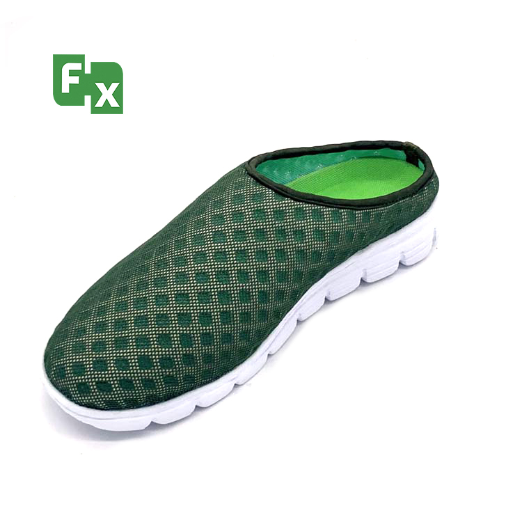 Promotional Customized wholesale Mesh design ultra-lightweight EVA sole stylish breathable men's house slippers