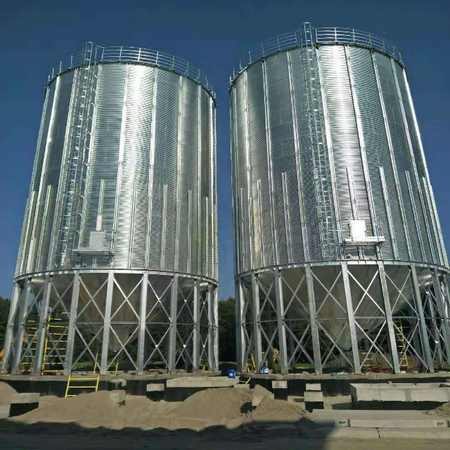 10t / 20t / 30t / 50t bulk / movable animal feed storage steel silos