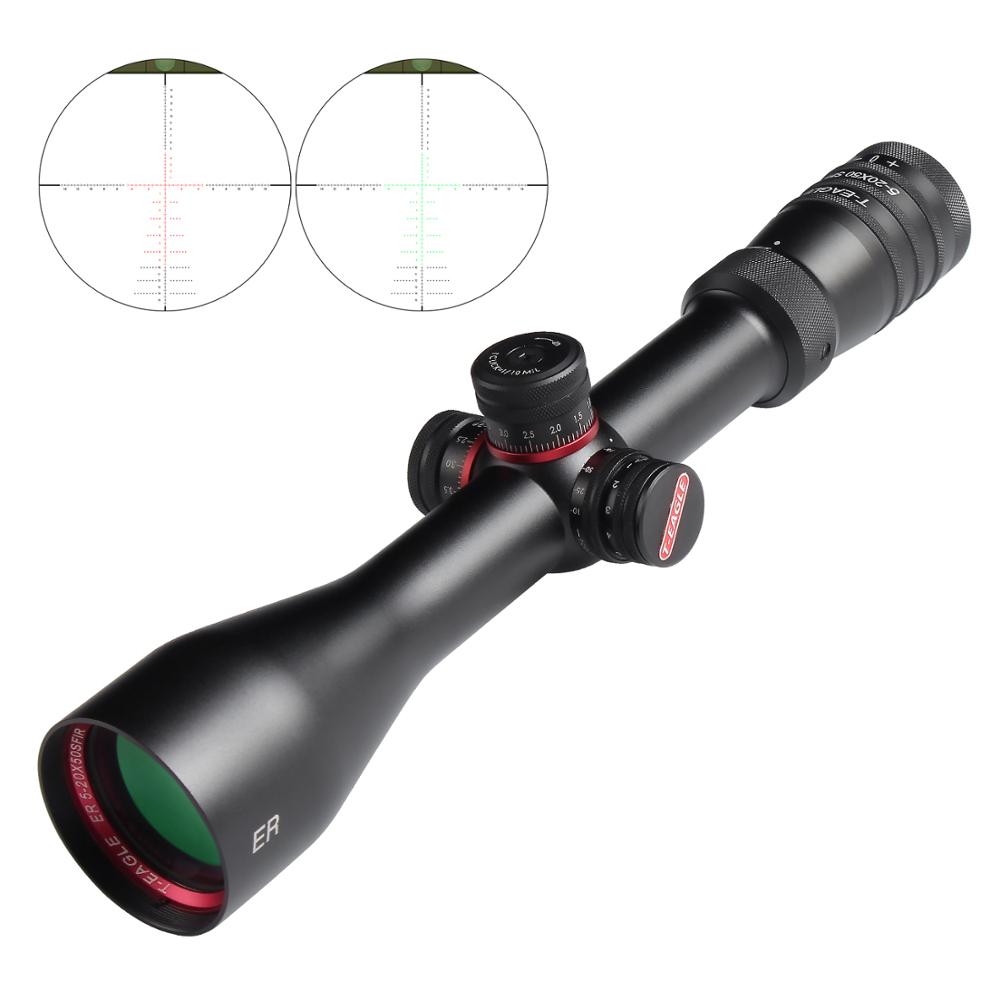 Охотничий прицел T-Eagle ER 5-20x50 SFIR без параллакса красное зеленое освещение охотничье оборудование для пневматического ружья винтовочный прицел