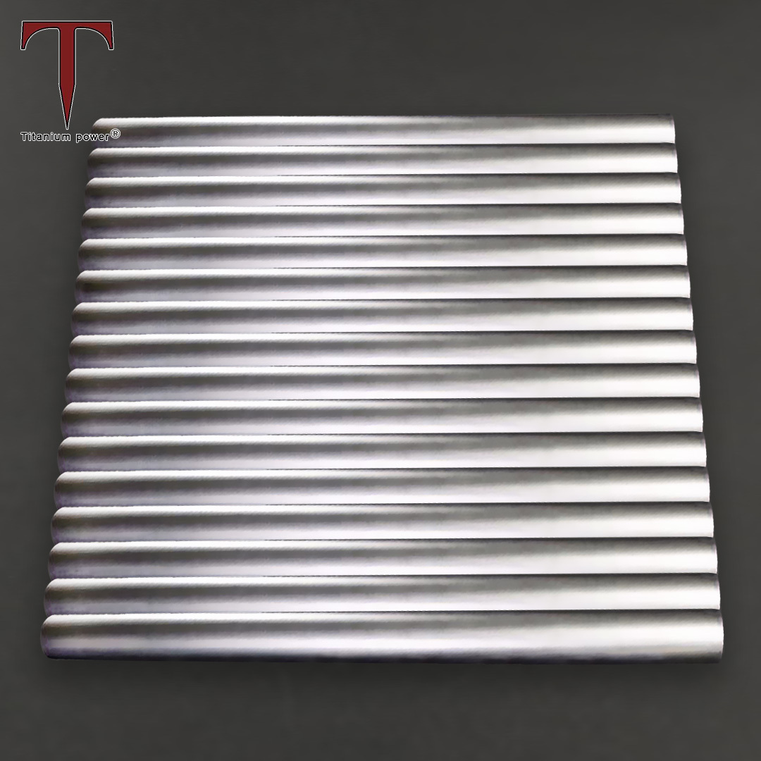 Tanium Customizable 1.0/1.2mm Thick Welding Straight Pipes Titanium Tubing Round Hollow Pipe Used As Auto Exhaust Downpipes