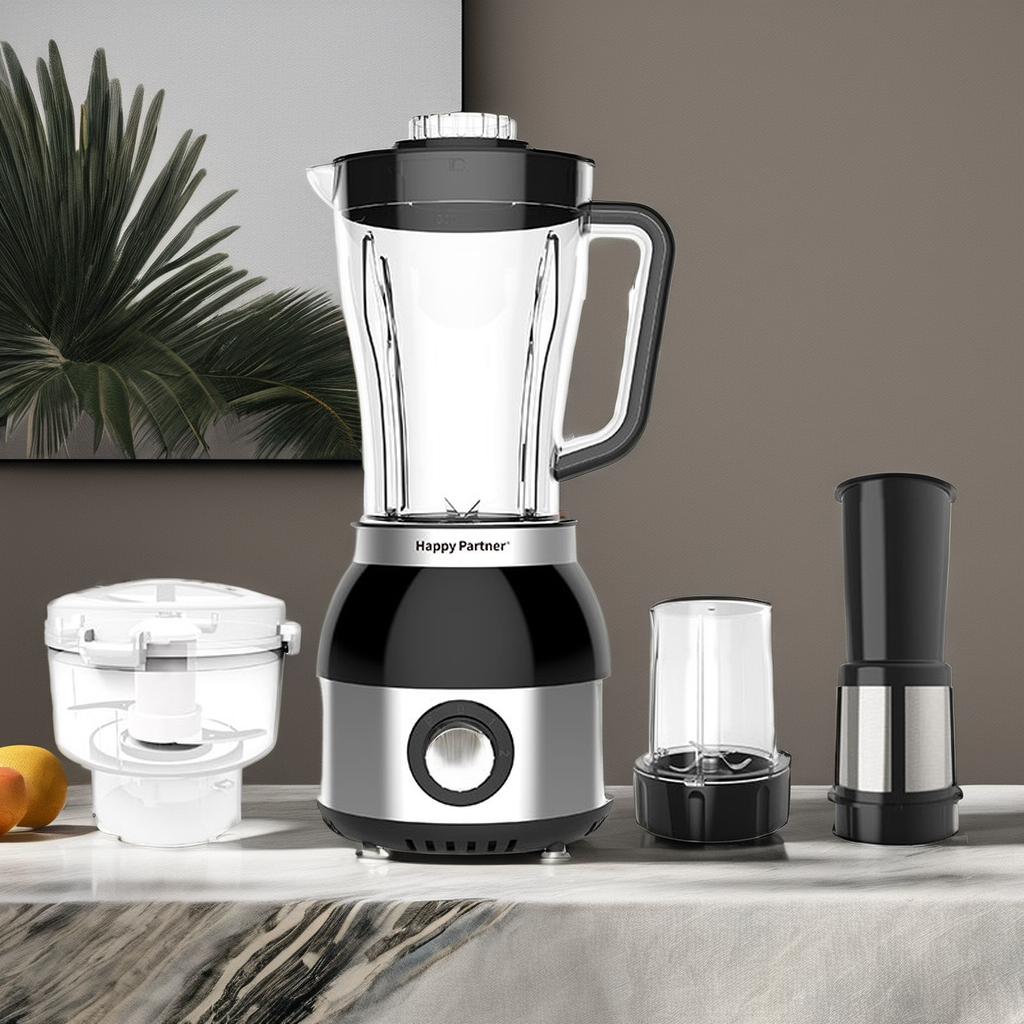 Happy Partner 4 in1 blender Juicer 3 speed Kitchen appliances 1.8L multi-function mixer blender