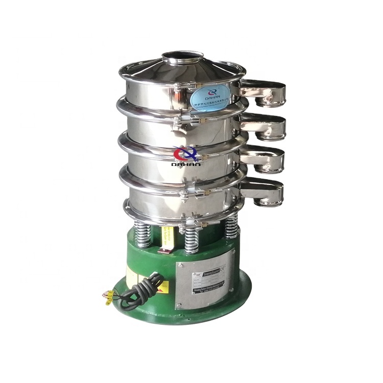 High Precision Fine Powder Split-Screen Multi-Layer Three-D Circular Rotary Vibration Sieve With Wheels