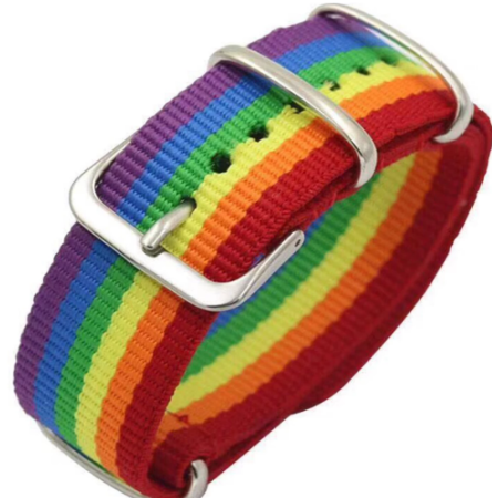 Nylon Rainbow Lesbians Gays Bisexuals Transgender Bracelets for Women Girls Pride Woven Braided Men Couple Friendship Jewelry