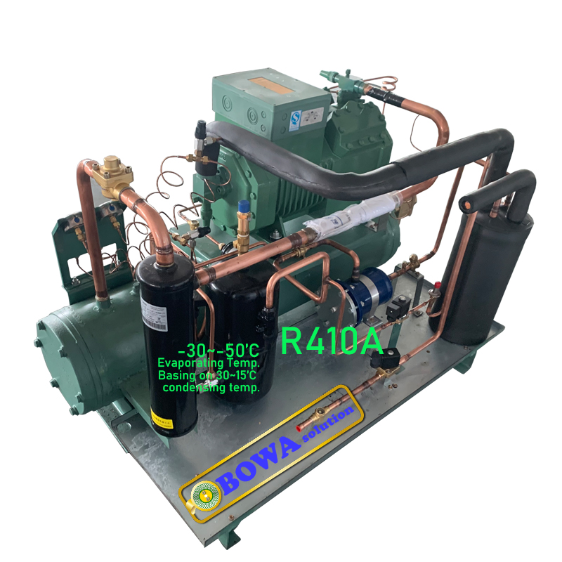 Полугерметичный компрессор с водяным охлаждением 4HP R410a, отличный выбор для оборудования пищевого обслуживания, морозильных камер