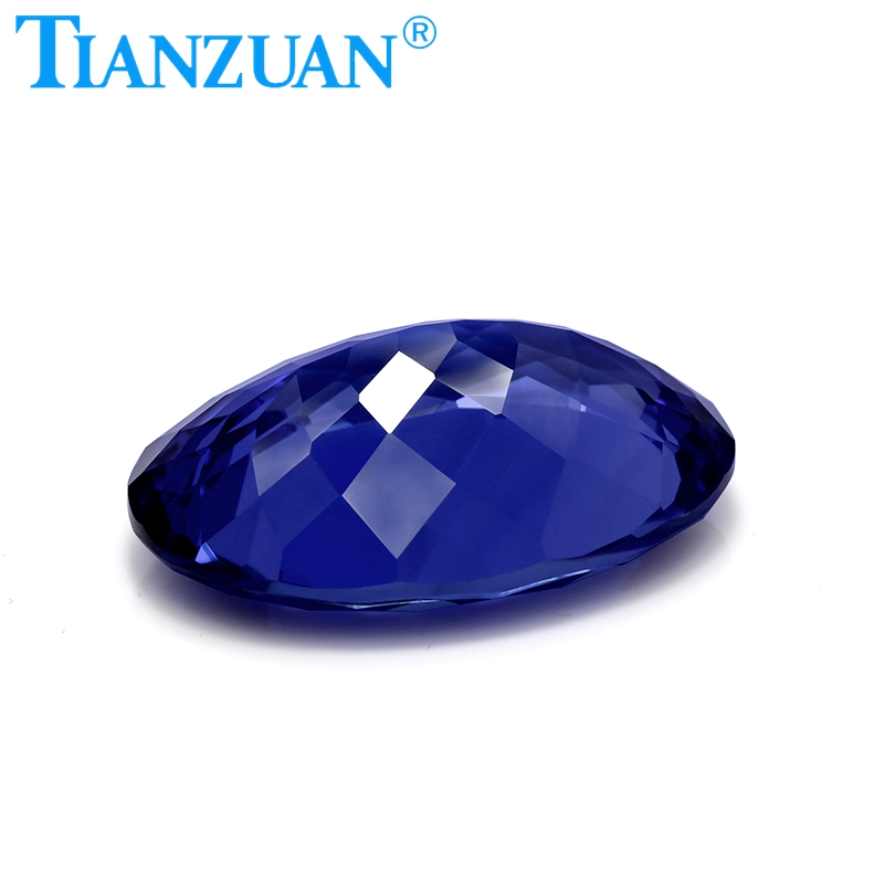 24*34 мм 93.8ct натуральный нарезной 34 # синий овальной формы синтетический Сапп напрокат корунд драгоценный камень для изготовления ювелирных изделий